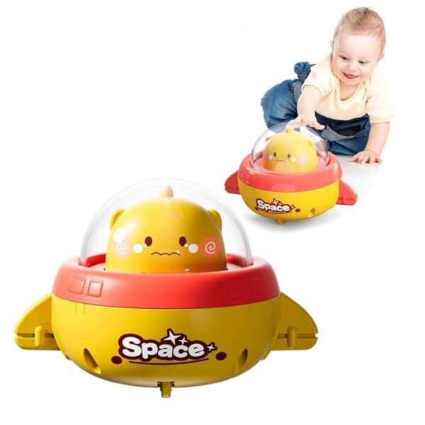 Kidology 1Pcs Press & Go Friction-Powered Space Cars for Babies 0-3 Years – Mini Racing Car, Push & Go Vehicle for Early Learning, Motor Skill Development, Fun Toy for Toddlers & Kids - Random Color
