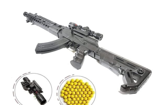 Plastic Military Toy Gun Collection School Play Drama or Party Dress up Kids Toy Weapon Collection for Boys and Girls Age 8+ (M416 with 300 Plastic Bullets) - Image 3
