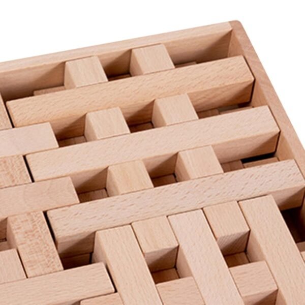 Lyla Wooden Building Blocks Puzzle Toys for Birthday Gift Boys Girls 4-8 Year Old Style A - Image 4