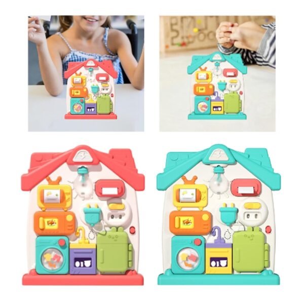 bnf® Busy Board Toy Multifunction Montessori Toy for Ages 0-3 Years Kids Children Red | Toys for Baby | Developmental Baby Toys - Image 5