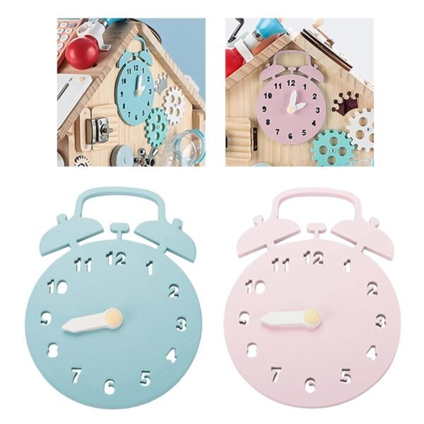 bnf® Kids Clock Toy Busy Board DIY Accessories Material for Kids Toddler Blue Baby | Toys for Baby | Developmental Baby Toys - Image 4
