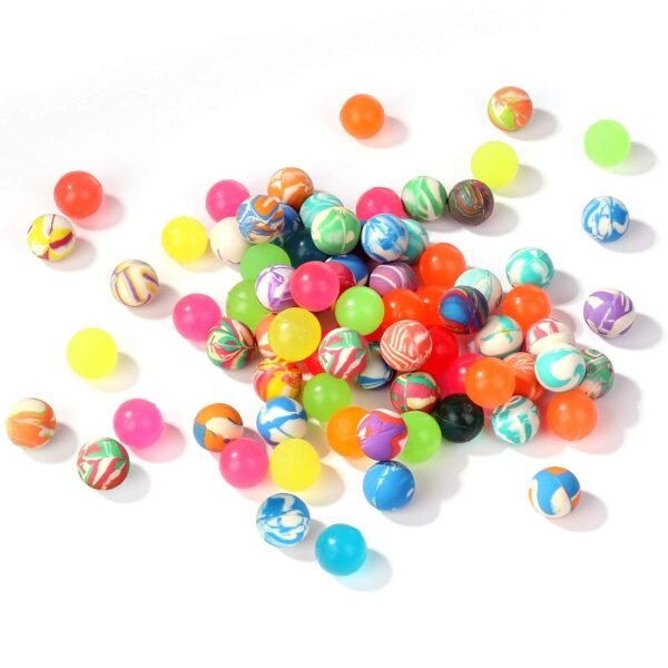 72 Pieces Bouncing Balls Edu-Sports Educational Toy Ball for 3-8 Years Kids Multi Color (Size- 27 mm Diameter)| Soccer - Image 2