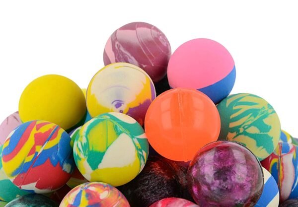 72 Pieces Bouncing Balls Edu-Sports Educational Toy Ball for 3-8 Years Kids Multi Color (Size- 27 mm Diameter)| Soccer - Image 4
