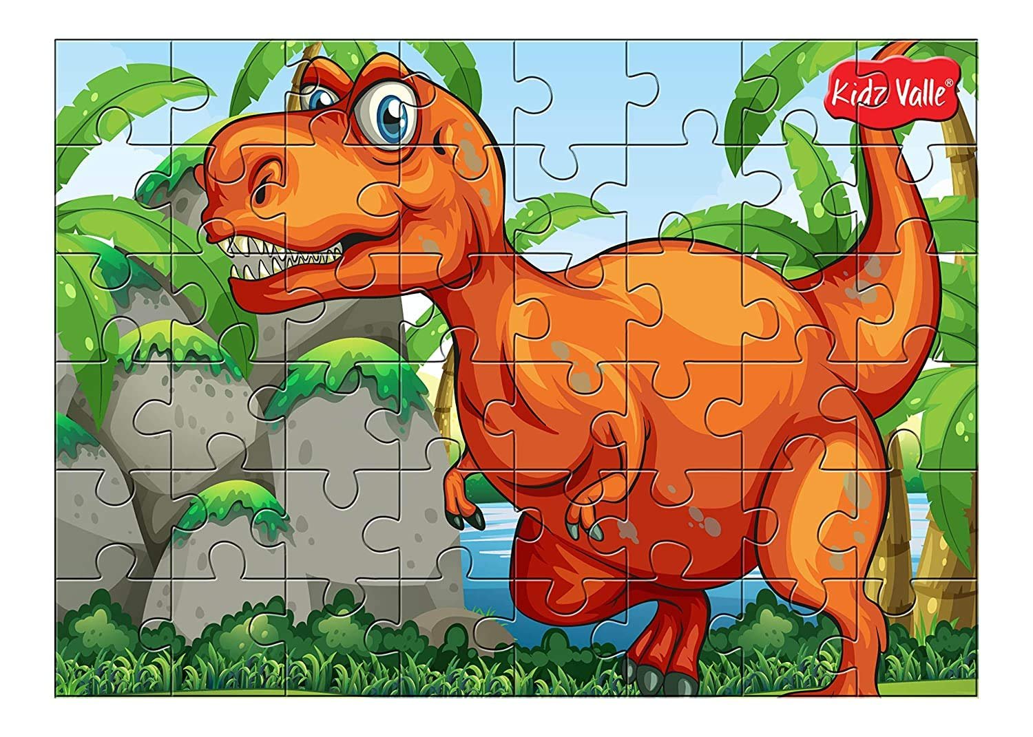 Dinosaur 48 Piece Jigsaw Puzzles for Kids Age 4 Years and Above, Size: 24.7 CM X 17.4 CM - Image 4