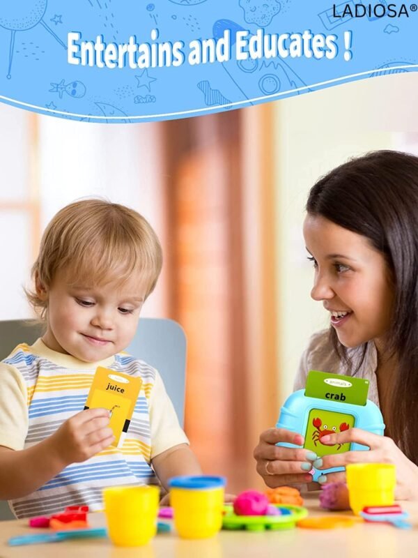 Ladiosa® Flash Cards, Toys for 3 Year Old Boy, Baby Toys for 0 to 2 Years, Flash Cards for Babies 0 to 6 Months, Toys for 3 Year Old Girl, Toddler Activity Toys, Toys for 2 Year Old Girls,Flash Cards - Image 2