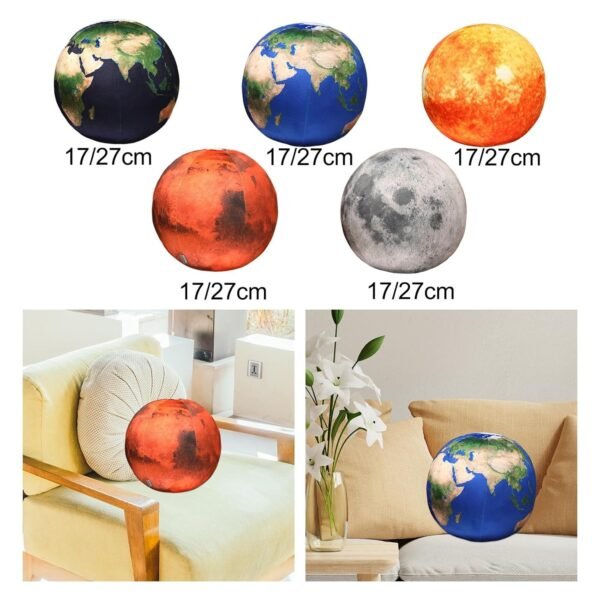 bnf® Stuffed Plush Toy Round Soft Doll Pillow for Toddlers Children Girls Deep Blue 17cm - Image 4