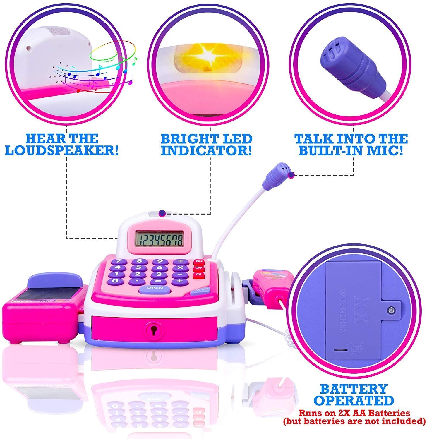 Famous Quality Plastic Electronic Cash Register Toy , Multicolour, 3 Years and Above - Image 5