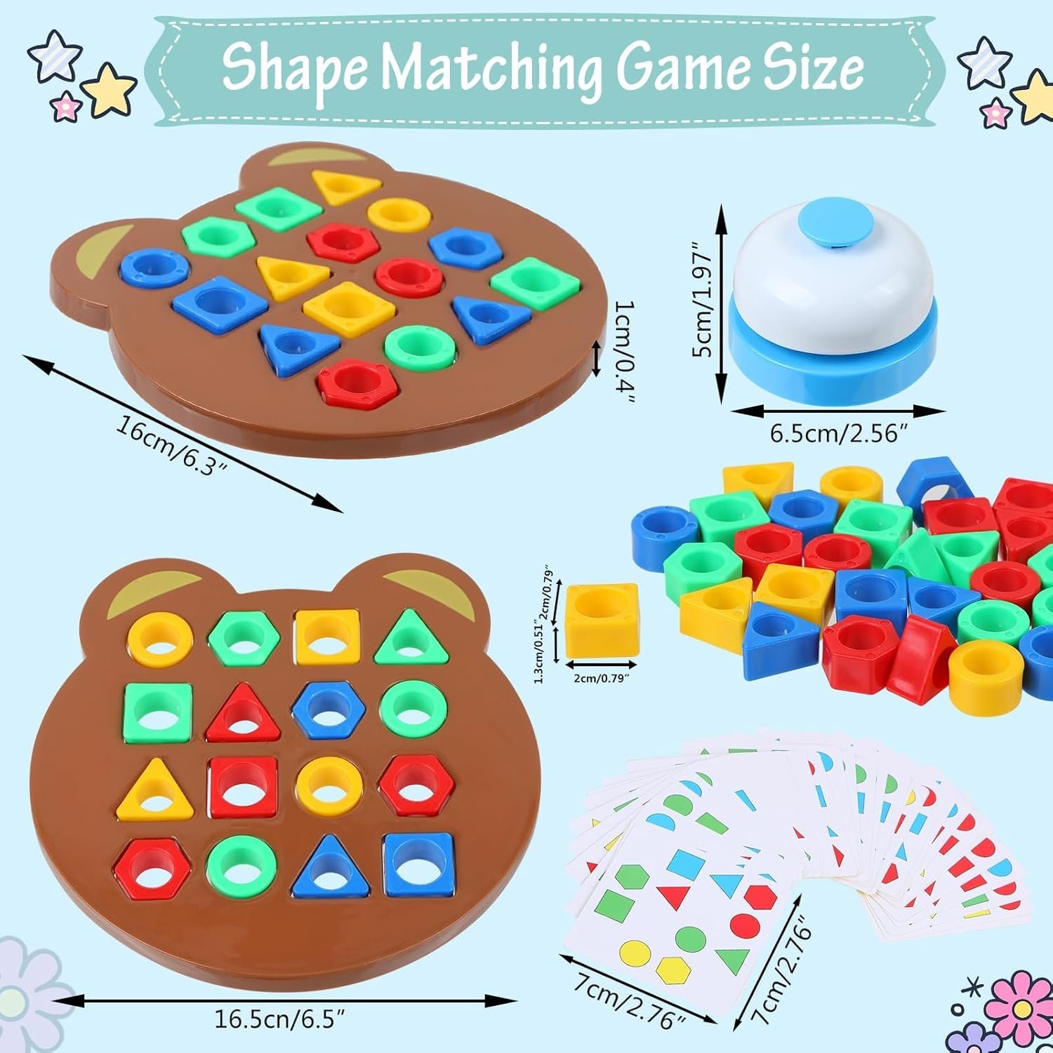Children Learning and Educational Geomatric Shape Puzzle Game, Kids Toys for 2-5 Years Boy, Games for Baby and Toddler Board Games, Toys for 6 Year Old Boy Fun Girl Gift for Kids Zone - Image 3