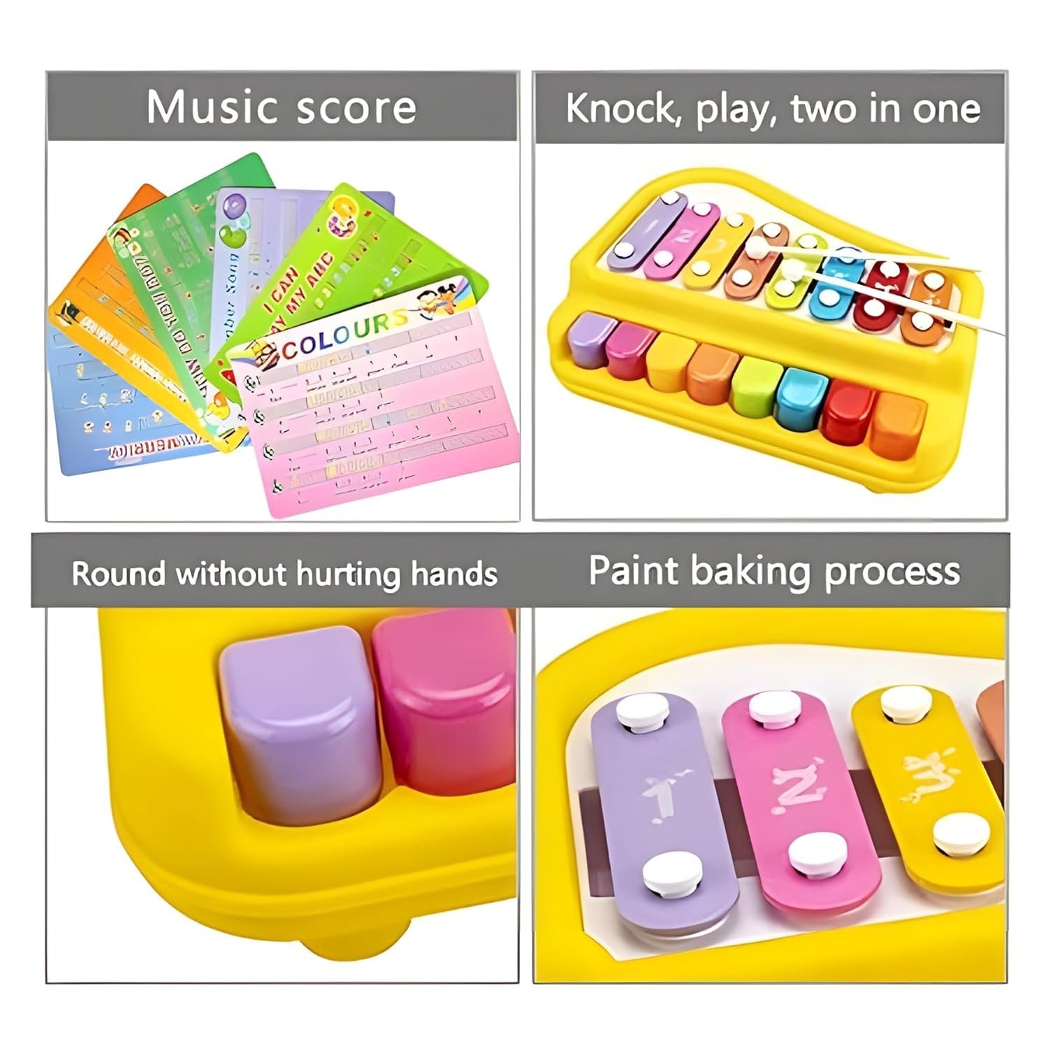 Fun Express 2 in 1 Baby Piano Xylophone Toy - 8 Multicolored Key Keyboard Xylophone Piano for Toddlers 1-3 Years Old | Preschool Educational Musical Learning Instruments Toy for Baby Kids Girls Boys - Image 5