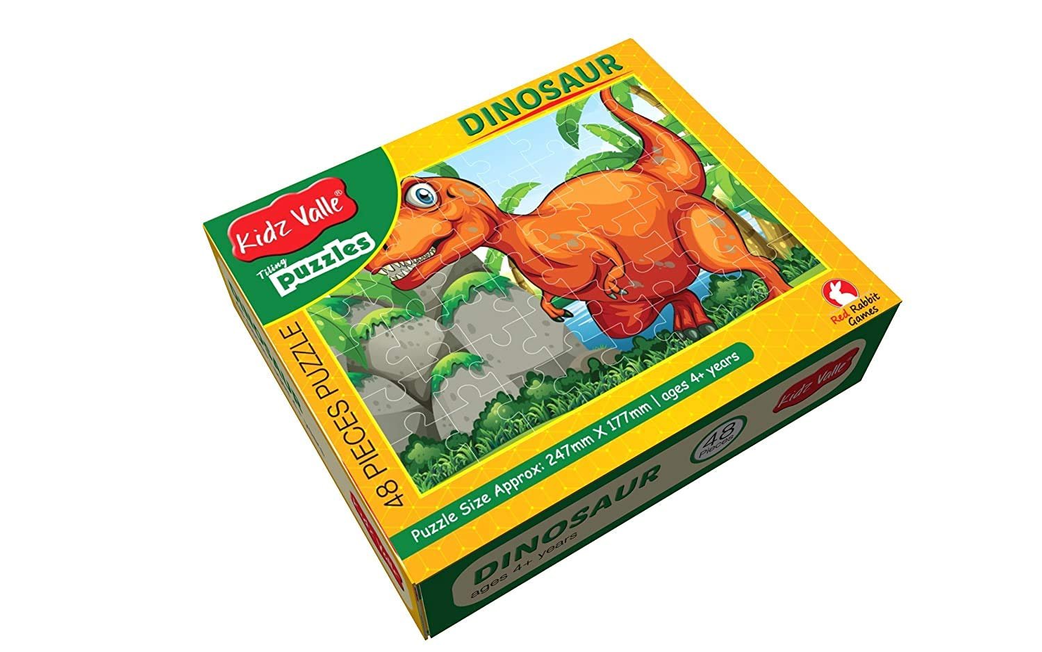 Dinosaur 48 Piece Jigsaw Puzzles for Kids Age 4 Years and Above, Size: 24.7 CM X 17.4 CM