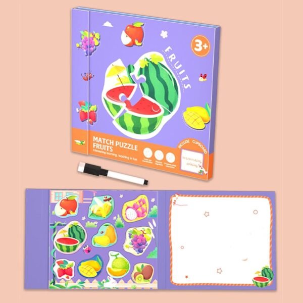 bnf® Matching Puzzles Game for Toddlers 1-3 for Kids Gifts Fine Motor Skills Kids Fruits - Image 6