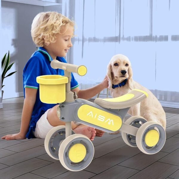 Baby Push Ride-On Car for Toddler Kids 1-4 Years Old Boys & Girls with 4 Wheels Ride On Toys Upto 30 Kgs Weight (Yellow) - Image 6