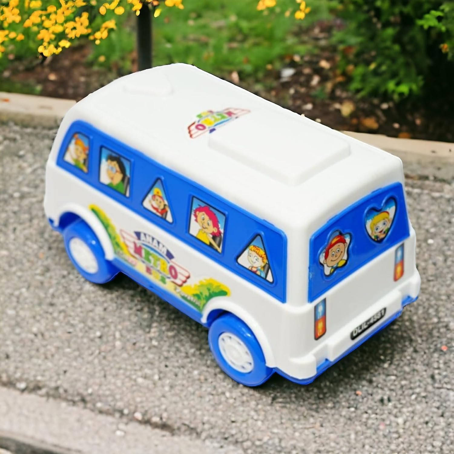 Friction Powered Metro Bus for Toddlers | School Bus Toy for Children 2-5 Years | Vehicle Toys - Image 5