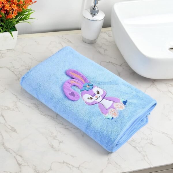 Microfiber Kids Bath Towels Quick Dry Super Absorbent Super Soft Bath Towel for Babies Toddler-Baby Towel for Boys and Girls (Blue, Pack of 1)