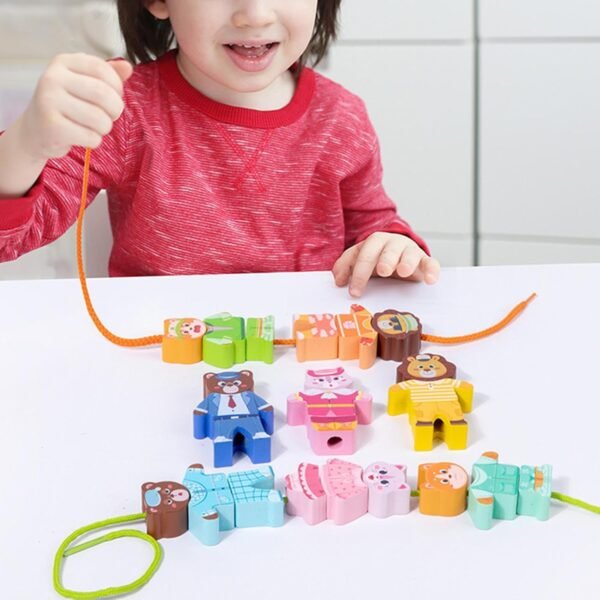bnf® Animal Stringing Threading Beads Toy Sensory Toys for 1 2 3 4 Years Old Kids - Image 5
