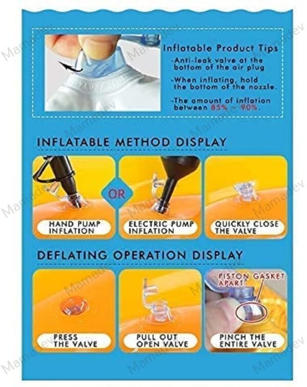 Pool Party Swimming Ring Kids Learing Ring for Girls and Boys Swimming Tube (6-10Year) (Size - 24\'\'inch) (Multi Color) (1 PIS) - Image 6