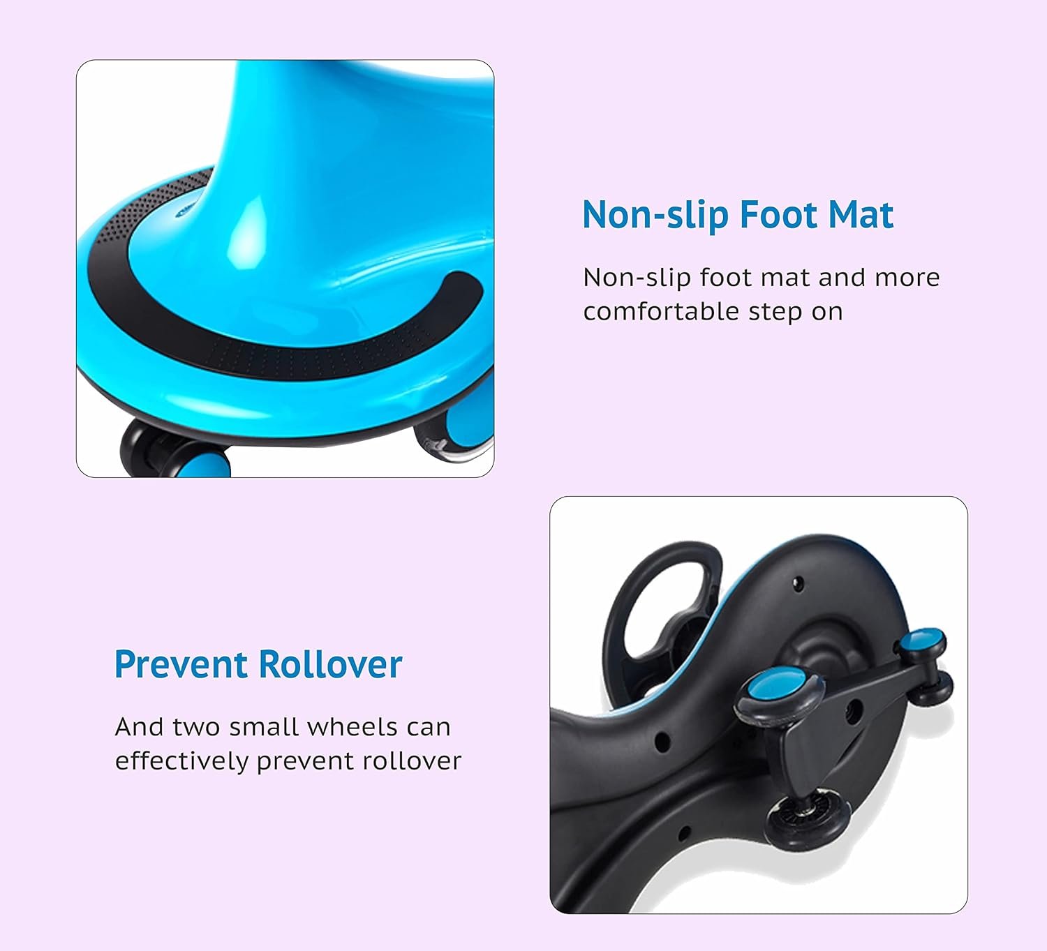 Meditive Look Mama Swing Car/Magic Car Ride-On Toy Car for Kids (Blue, 1-12 Year Old) Blue Color, Panda Car (No Light, No Sound) - Image 5