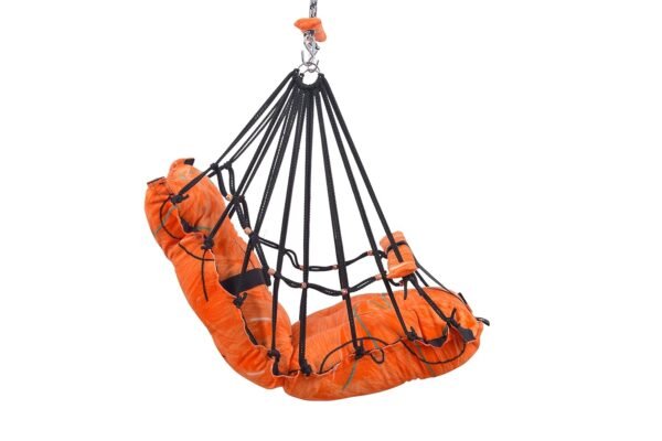 Cotton Baby Hanging Swing for Kids jhula 1-5 Years Swings Cradle Chair uyyala New Born Baby Gifts Foldable and Washable with Safety Belt, Home & Garden (Orange) - Image 3