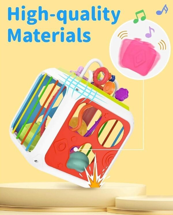 7 in 1 Montessori Sensory Toys for Baby 6 9 12 18 Months Newborn Girl Boy Educational Gift Motor Skills Activity Cube Games for Children 1 2 Years Birthday Gift - Image 2
