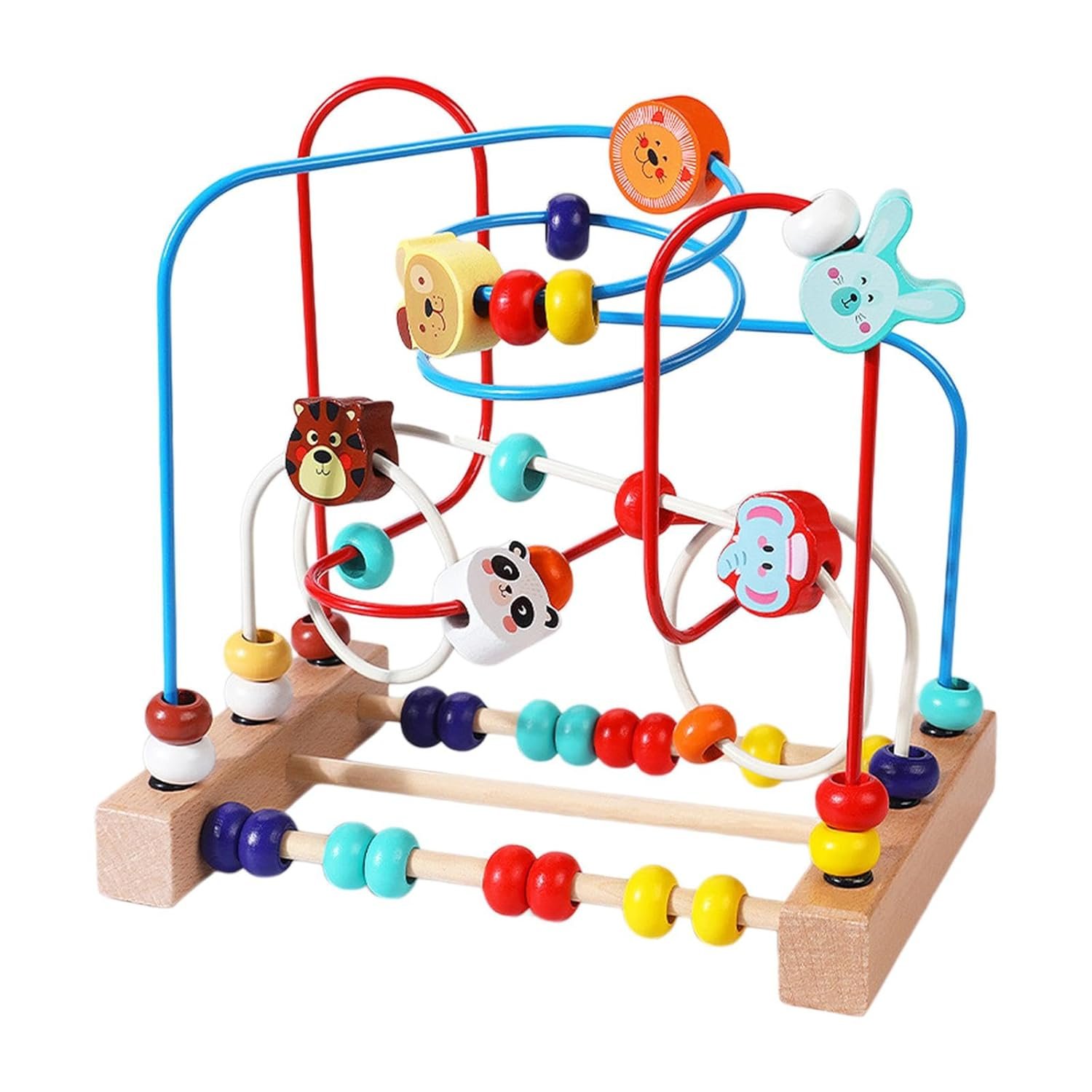 CALANDIS® Bead Maze Toy Birthday Gifts Puzzle Beads for Boys Girls Kids Ages 0-3 Years 22.5x22.5x15cm A | Developmental Baby Toys | Toys for Baby - Image 5