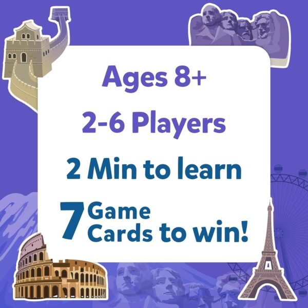 Skillmatics Guess in 10 Legendary Landmarks, Educational Travel Toys for Boys, Girls, and Kids Who Love Card Games, Board Games, Geography and History, Trivia, Gifts for Ages 8, 9, 10 and Up - Image 6