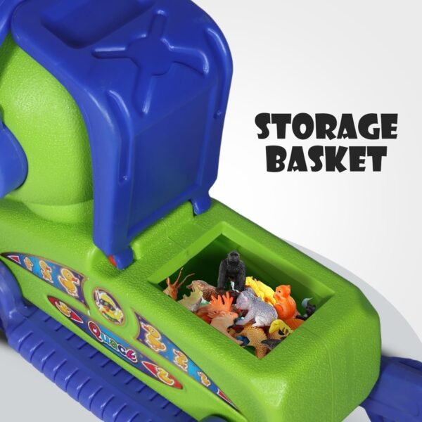 Quack Duck Rider for Kids 1-3 Years Old 2-in-1 Rocker/Ride-Ons & Wagons Non Battery Operated Rideon (Blue & Green) - Image 5