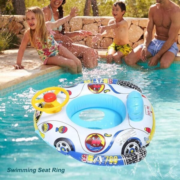 Swim Ring for Kids Inflatable Swimming Pool Tube for 1-5 Years Baby Girl Boys Inflatable Swimming Safety Tube (Swiming Tube) - Image 2