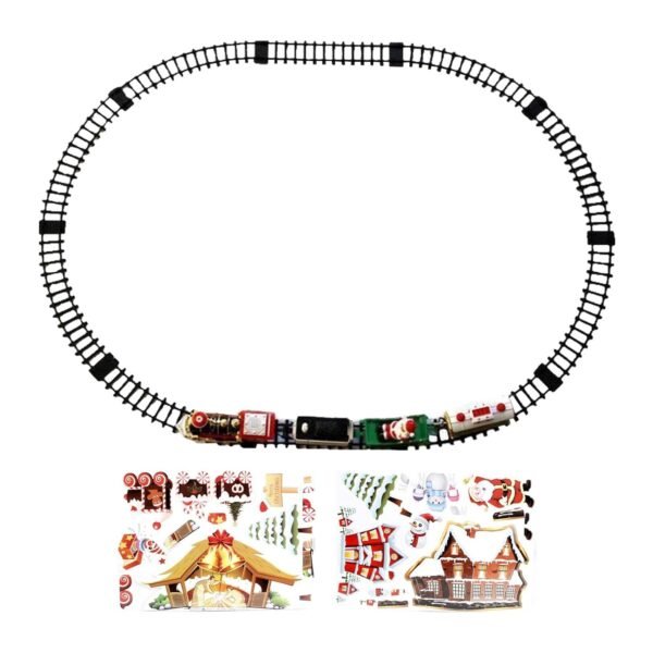 Toy Railway Track Kid Toy with Lights and Sounds for New Year Girls Boys