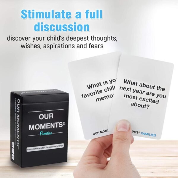 Chocozone Family 100 Conversation Starters Questions Game Card Games for Kids & Adults Gifts for 10+ Years Boys & Girls (Families) - Image 4