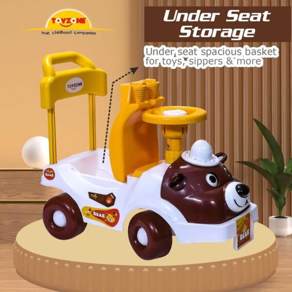 Toyzone Rider Car| Ride-on Baby Car |Toy Car|Push Car | Swing Car |Kids Power Wheel Ride on Car for Children/Kids |Toy Baby Car Suitable for Boys & Girls Multicolor (Bear Rider) - Image 6