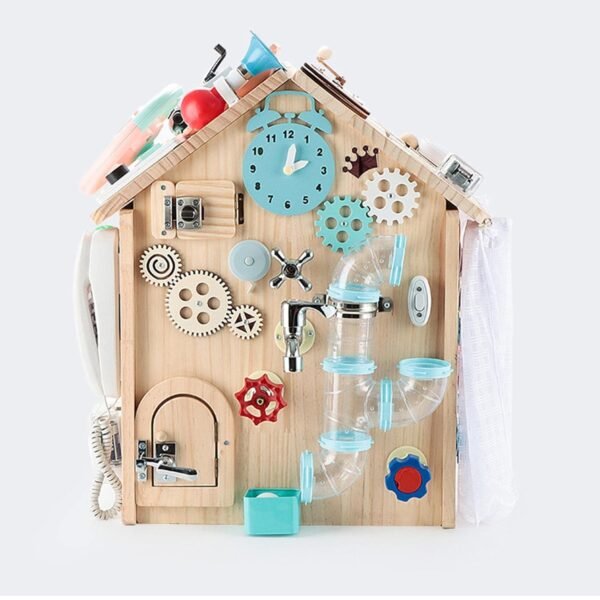 bnf® Kids Clock Toy Busy Board DIY Accessories Material for Kids Toddler Blue Baby | Toys for Baby | Developmental Baby Toys