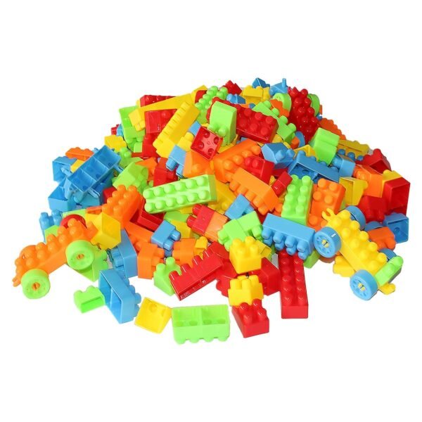 Unbreakable Train Blocks Toy/Building Blocks Toy Set for 3-8 Years Old Kids Boys & Girls,Multicolor,200 Piece - Image 2