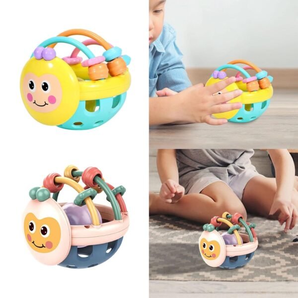 BNF Baby Rattles Toys Early Education Montessori Toys for Kid 0~12 Month Yellow | Baby | Toys for Baby | Rattles - Image 6