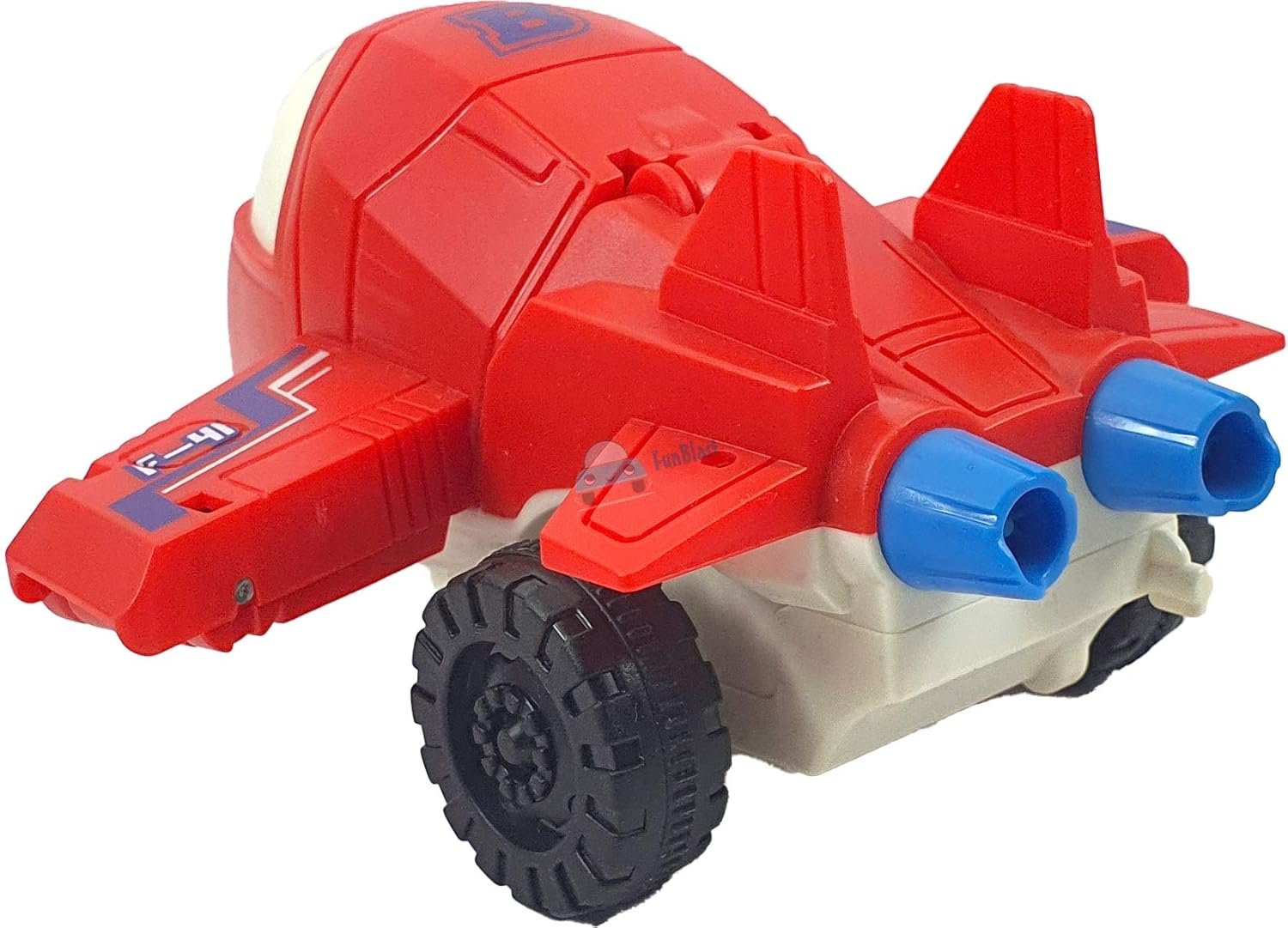 FunBlast Aeroplane to Robot Toy for Kids, Friction Power Toy - Pull Back Toy Vehicle for 3+ Year Old Boys – Multicolor - 1 Unit - Image 4