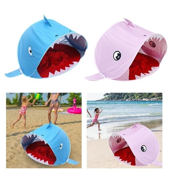 Shark Tent Portable Gifts Child Room Decor Role Play Toy for Boys Girls Blue|Toys & Hobbies | Games | Other Games|1 Kids Play Tent - Image 3