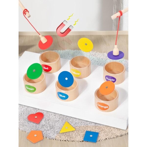 bnf® Color Shape Matching Toys Kids Fine Motor Toys Fishing Game Toy Learning Toy - Image 4