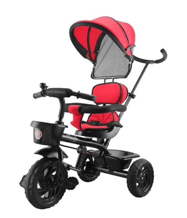 Maple Pro Max Tricycle for Kids | Tricycle with Canopy for Kids | Tricycle for Kids | Bycycle for Kids & Babies | Boys | Girls Age Group 2 to 5 Years, TZ-532 (Red)