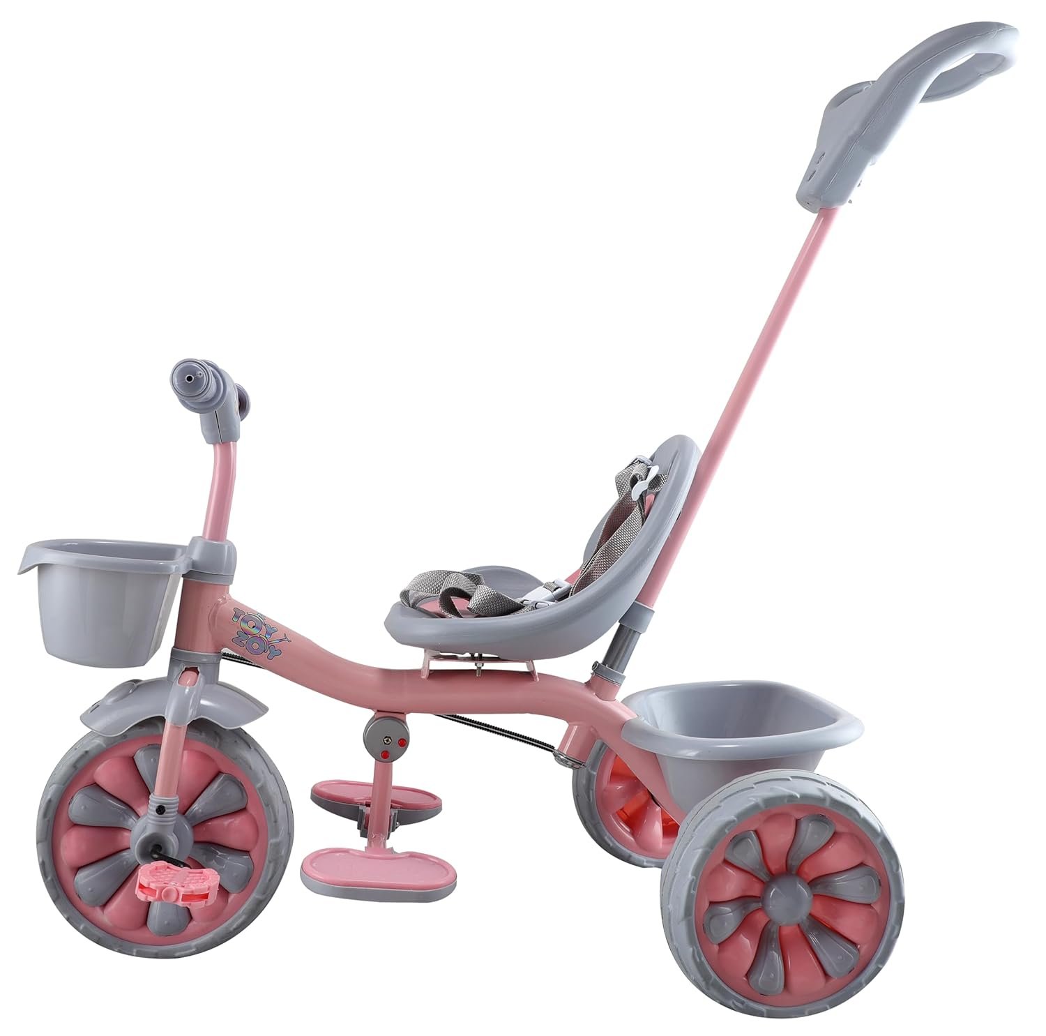 JoyRide Aqua Cruiser Premium Cycle for Kids Cycle 2-5 Years -Boy&Girl- Baby Cycle | Bike for Kids with Eva Wheel,Safety Belt &Basket for Toys -Tricycle 30Kg Capacity (Basic Trike, Blue) - Image 6