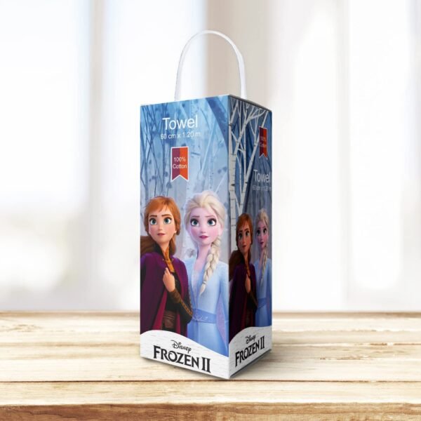 Sassoon Disney Frozen II Cotton Kids Bath Towel with Gift Box in 400 GSM- 60 cm x 120 cm - Image 6