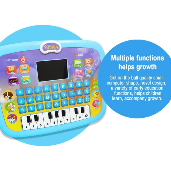VGRASSP 2 in 1 Electronic Activity Learning Tablet Laptop Cum Musical Piano Toy for Kids Interesting Alphabetical and Numerical Learning with LED Display Musical Learner - Color As Per Stock - Image 5