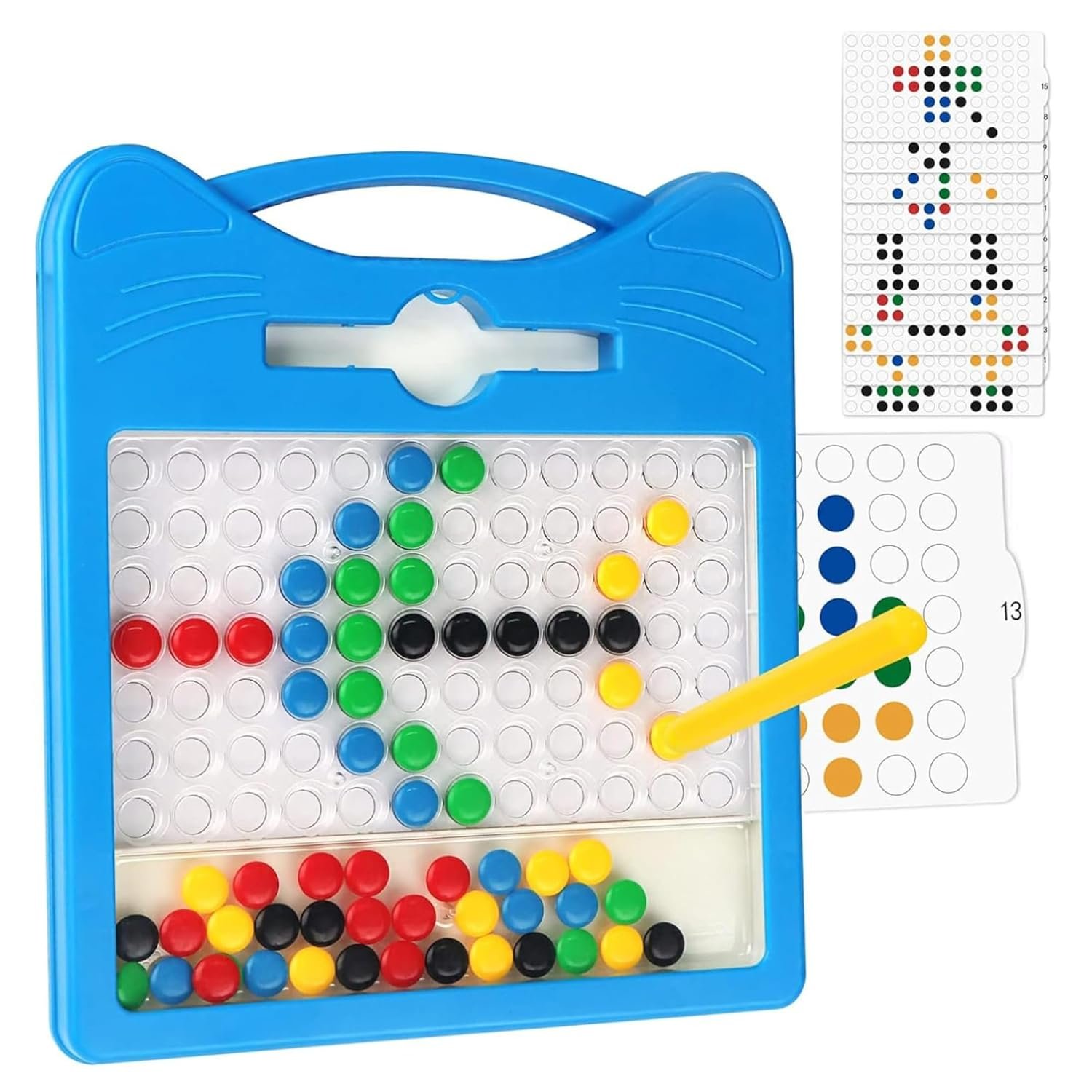 Blue Magnetic Drawing Board for Kids Magnetic Dot Art Game for Toddlers Best Indoor Game for Kids Best Toy for Kids