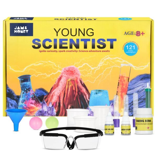 Amazon Brand - Jam & Honey Young Scientist Ultimate Science Kit for Boys and Girls | Over 120 Experiments | STEM Learning | Age 8+ | Birthday Gift | Toy for Kids