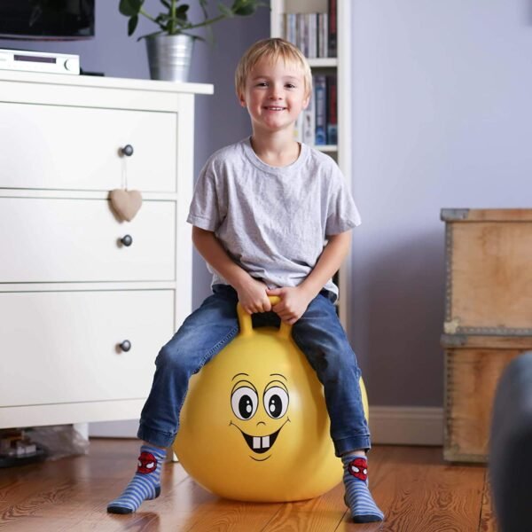 AZOD Space Hopper Ball with Air Pump for Age 5 to 7 Years and Up, Hop Ball, Kangaroo Bouncer, Hoppity Hop, Jumping Ball, Sit and Bounce - Image 2