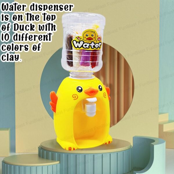 FunBlast Duck Toy with Water Dispenser and Clay for Kids - Mini Duck Toy for Kids, 10 Pcs Clay for Art and Craft for Kids, Cute Duck Toy Play Set for 3+ Years Old Kids (Multicolor) - Image 6