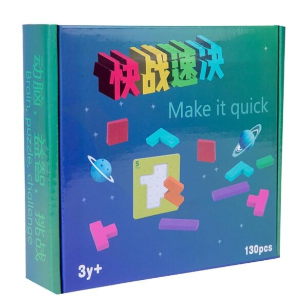 Lyla Wooden Blocks Puzzle Puzzle Learning for Boys Girls Kids 3 4 5 6 7 Years Old - Image 5