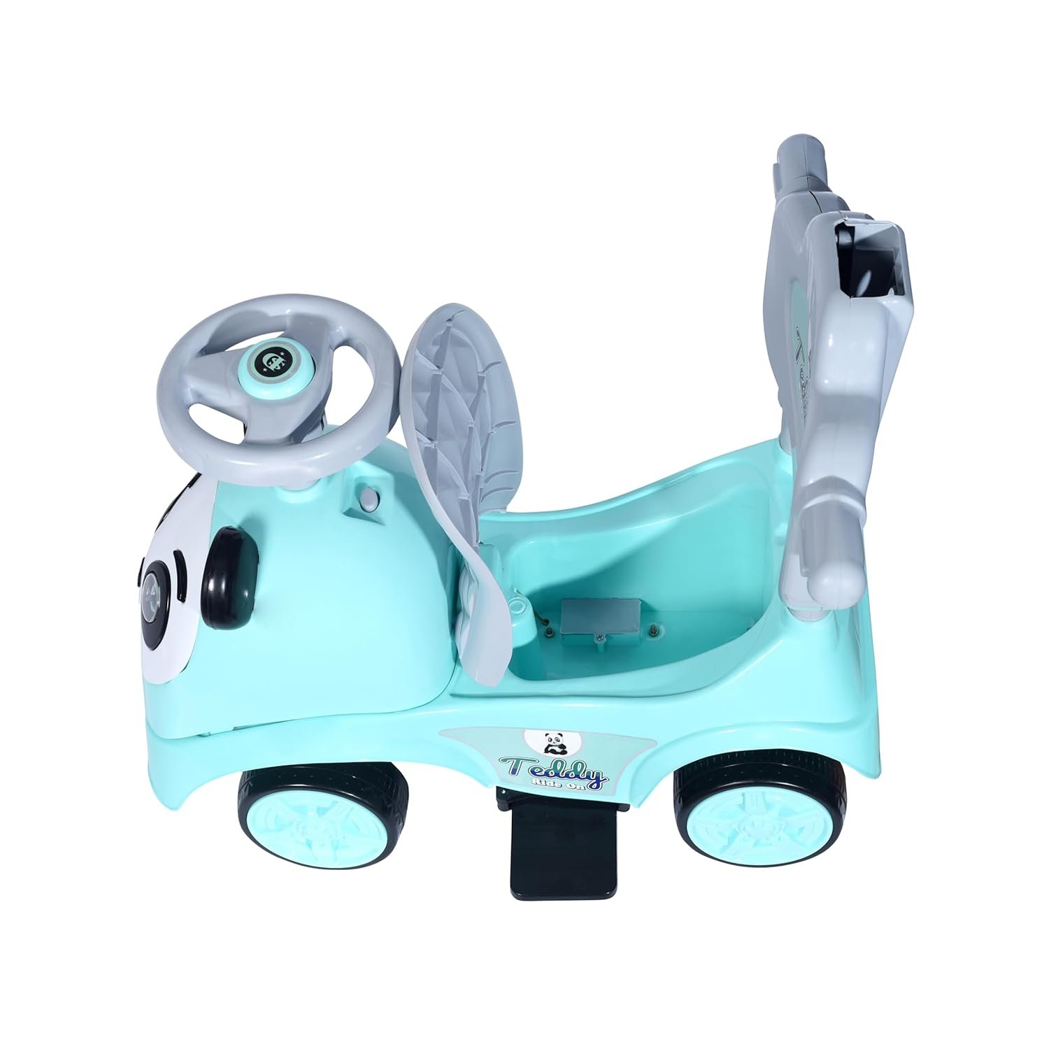 JoyRide Teddy Plus Ride On Push Musical Baby Car with Protective Arm Rest and Parent Handle, Storage, Age 1-3 Years (Green) - Image 4