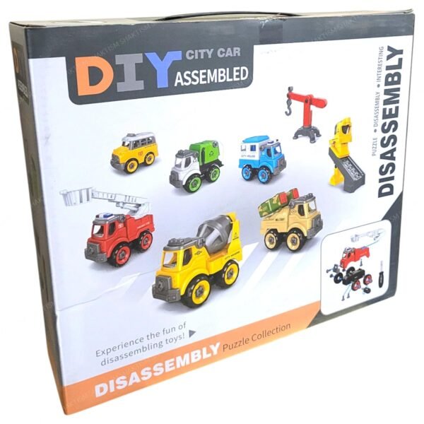 Fire Rescue Toy Set, DIY Assembly Kit with 6 Pieces, Educational STEM Toys for Kids 3-7 Years, Multicolour - Image 6