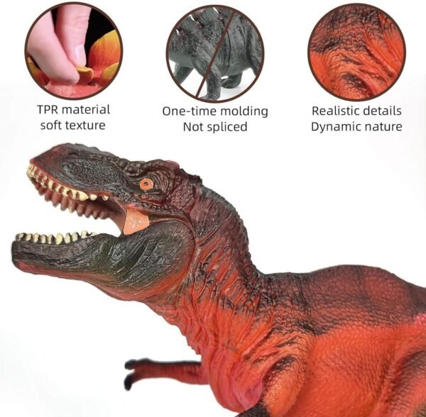 SUPER TOY Tyrannosaurus Rex Jumbo Dinosaur Toy for Kids 3-12 Years Big Size 10 Inch Realistic Dinosaur Action Figure Educational Wild Animal Toys for Boys & Girls - Image 3