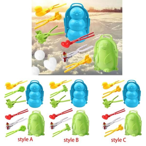 MERISHOPP® 8X Lovely Snowball Clip Sand Toys Snowball Tool for Winter Adults Boys Style A|Toys & Hobbies | Games | Other Games|Together Include: - Image 4