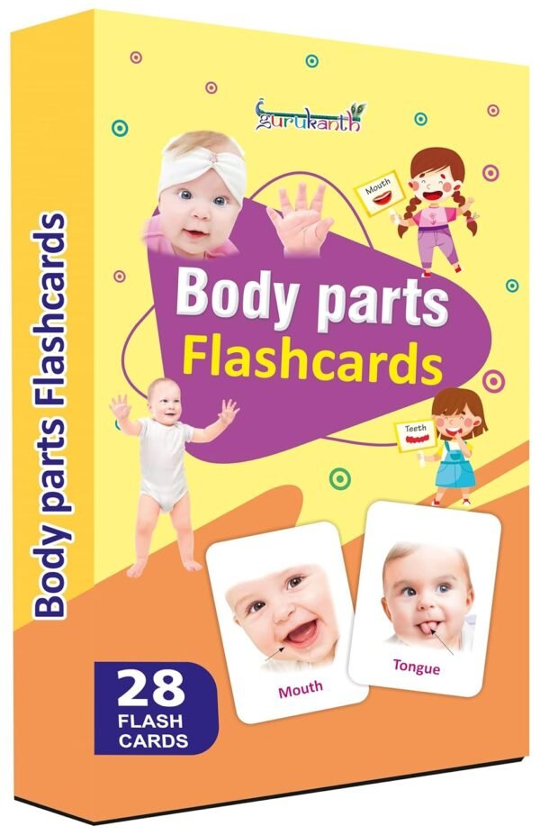 Premium Parts of The Body Flash Cards for Kids Early Learning | Easy & Fun Way of Learning 1 Year to 6 Years Babies Smart Toys